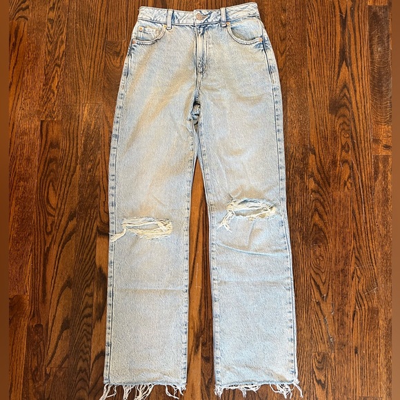 Garage 90’s Straight Ripped Jeans - Picture 1 of 3